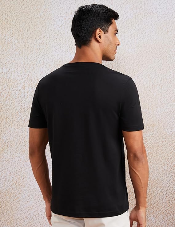 Black Solid Premium 100% Cotton T-shirt