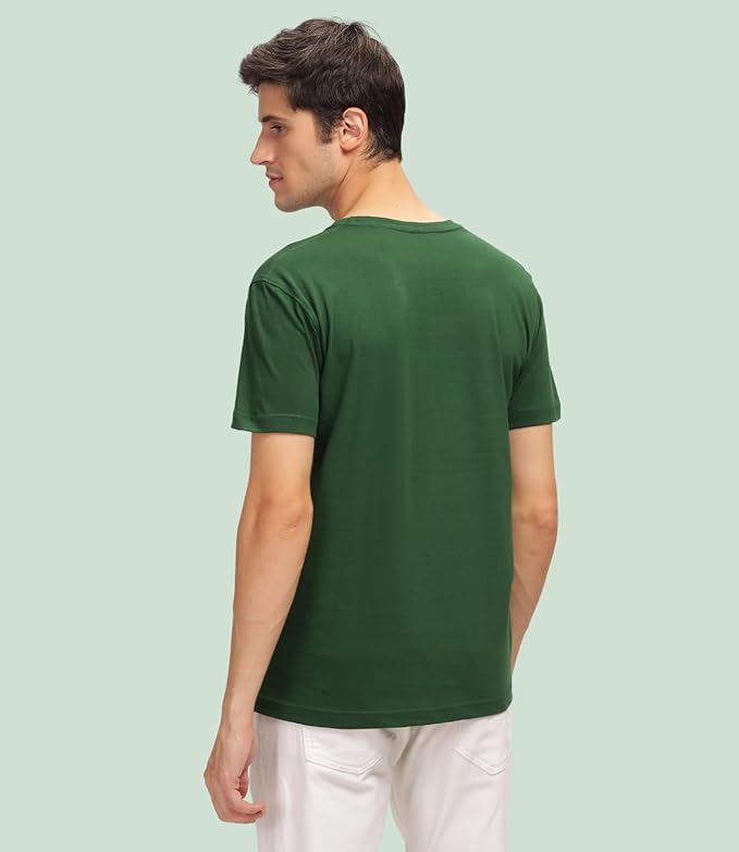 Green Malenge Solid Premium 100% Cotton T-shirt