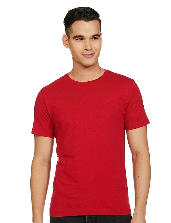 Red Solid Premium 100% Cotton T-shirt