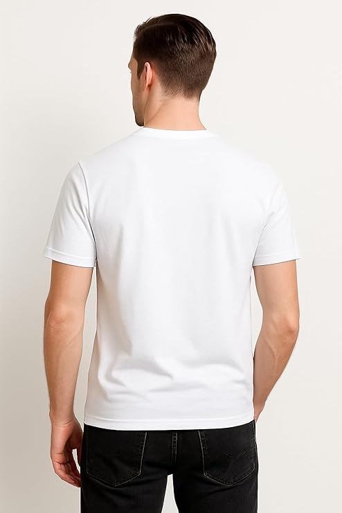 White Solid Premium 100% Cotton T-shirt